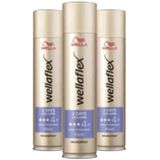 Wella Flex Haarspray 2 Days Volume Extra Strong - 3 x 250 ml - Voordeelverpakking