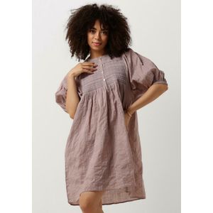 Ruby Tuesday Shanna Short Dress With Half Sleeves And Smock On Chest Jurken Dames - Rok - Jurk - Roze - Maat 36