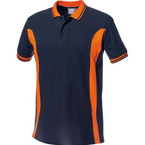 SIR SAFETY LUNA Korte mouw Werkpolo HEREN Blauw - 100% Katoen - 200 g/m² - Zacht