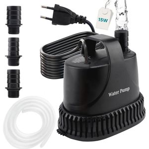 Krachtige Dompelpomp 800 L/u voor Aquaria en Tuinen - Ultra Stille Waterpomp met 2 Sproeiers
