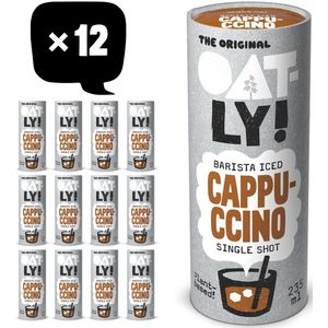 Oatly Haver Barista Iced Cappuccino - 12x235ml - Plantaardige ijskoffie - Koffie - Voordeelverpakking