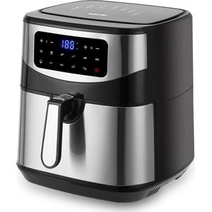 Swiss Pro+ - Airfryer 10L  XXXL - Zwart - SP-AF10L - Intelligente Heteluchtfriteuse Digitaal- 10L - XXXL - New Model 2023 - Touchscreen - TURBO Opwarmen - Piano Black - zwart - 10 liter