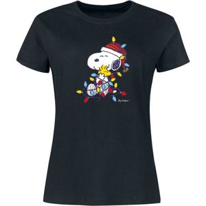 Peanuts Snoopy und Woodstock Dames T-shirt - zwart - L