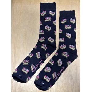 SOKn. Trendy sokken *TOMPOUCEN* Blauw maat 40-46 (ook leuk om kado te geven!)