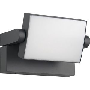 LED Tuinverlichting - Wandlamp Buitenlamp - Torna Sansar - 10W - Warm Wit 3000K - Waterdicht IP54 - Antraciet - Aluminium