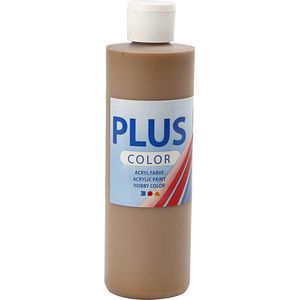 Plus Color Acrylverf - Verf - 250 ml - Light Brown