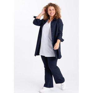 Blauwe Broek/Pantalon van Je m'appelle - Dames - Plus Size - Travelstof - Maat 46 - 2 maten beschikbaar