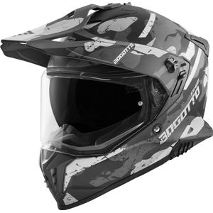 Bogotto FG-601 Sniper Zwart Grijs Fiberglas Enduro Helm - Maat XXL - Helm