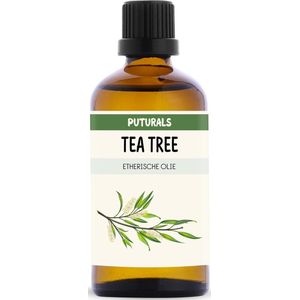 Puturals Tea Tree Olie 100% Biologisch - 100ml - Puur en Vegan - Tea Tree Olie voor Huid, Haar en Nagels