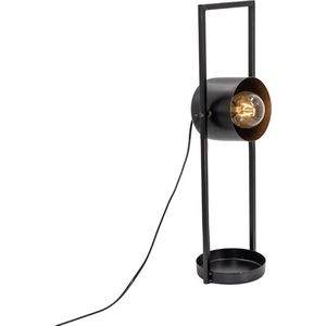 Industriële Bureaulamp - Bureaulamp - Tafellamp - Bureaulamp Led - Zwart - 56 cm hoog