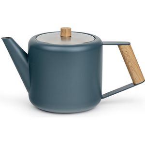 Bredemeijer - Theepot Duet Design Boston 1,1L Blauw- Dubbelwandig