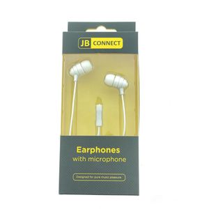 JB Connect Oordopjes met Microfoon en 1.2 Meter Snoer