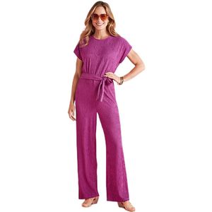 Effen gebreide broek jumpsuit