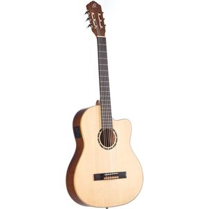 Ortega RCE125SN NT Small Neck Thinline Natural - 4/4 Klassieke gitaar