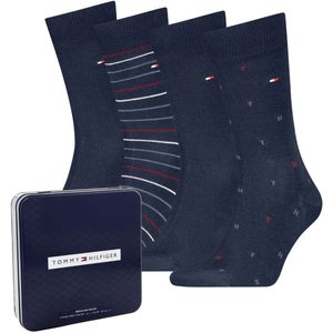 Tommy Hilfiger - Sokken - Marineblauw - 4 Paar in Giftbox