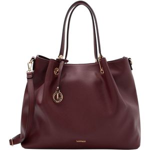 L.CREDI shopper schoudertas Ebony Shopper Wine wijnrood