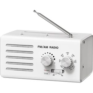 Draagbare Transistorradio met AM/FM Ontvangst en Ingebouwde Luidspreker