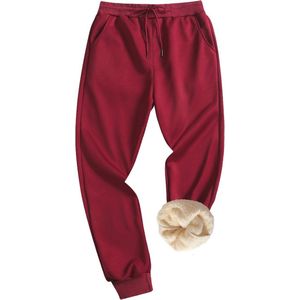 Winterbroek voor heren met sherpa voering - Dikke actieve joggingbroek