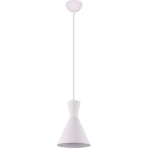 LED Hanglamp - Torna Ewomi - E27 Fitting - 1-lichts - Rond - Mat Wit - Aluminium - Ø20cm