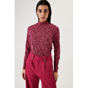 GARCIA - Longsleeve - Roze - Effen T-shirt - Lange Mouw