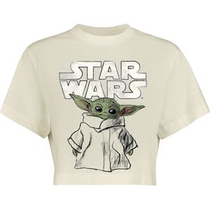 Star Wars The Mandalorian - Grogu Sketch Dames T-shirt - wit - S