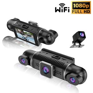 Waledano® 360° 4-kanaals Dashcam Auto – 2K+1080P, Voor/Achter/Zijkant/Interieur, Nachtzicht, Wifi, GPS, App, G-sensor, 32GB, Parkeermodus 24/7