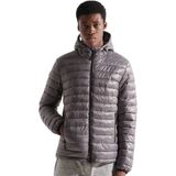 Superdry - Shine Fuji - Jas - Grijs - Met Capuchon - Gerecycled Polyester
