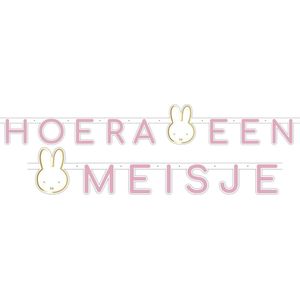 Letterslinger Nijntje Roze ''Hoera een Meisje''