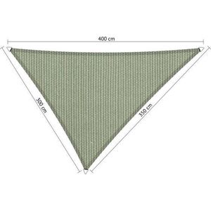 Shadow Comfort® Ongelijkzijdige Schaduwdoek - UV Bestendig - Zonnedoek - 300 x 350 x 400 CM - Moonstone Green