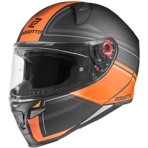 Bogotto FF110 Cinder Mat Zwart Oranje Integraalhelm - Maat XL - Helm