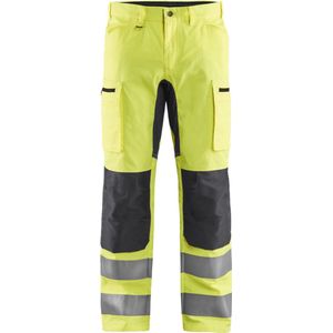 Blaklader High Vis broek met stretch 1585-1811 - HIgh Vis Geel/Medium Grijs - D128