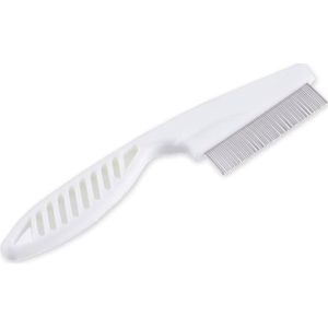 Luizenkam voor mens & dier - Netenkam - Vlooienkam- Kam Tegen Luizen - Luizen Bestrijden - Hoofdluis - Vlooienkam - Wit