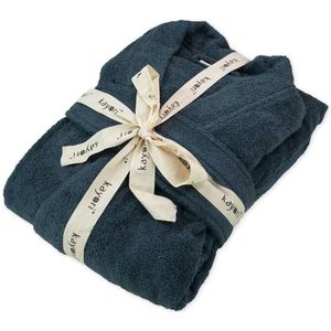 Kayori Fusai Badjas - Unisex - Biologisch Katoen - Denim - S - Lang