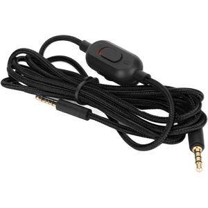 Allecto plus - Vervangende Kabel met Inline Volumeregeling voor Gaming Headset - PVC - Zwart