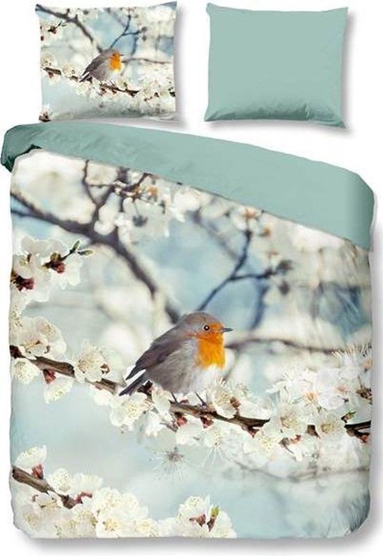 Snoozing Robin - Dekbedovertrek - Multi kleur - Flanel - Lits-jumeaux