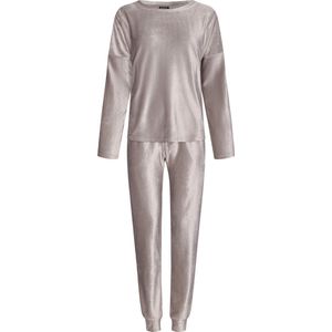 Taupe velours huispak Pastunette - Taupe - Maat - 42