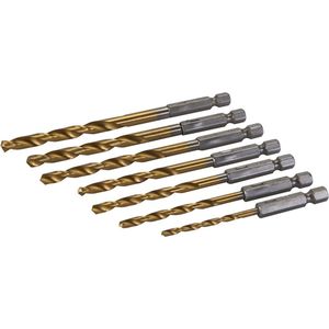 Silverline Boor Bit Set - 3 t/m 6.5 mm - 7 delig