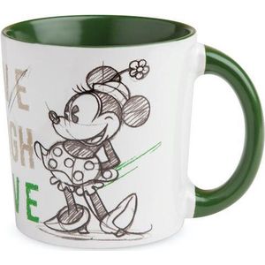 Disney Egan Mok Minnie Mouse Live Laugh Love Groen 9,5cm