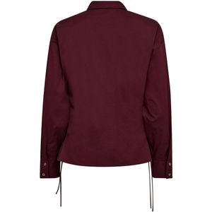 Co Couture - PoppyCC Eyelet Blouse - Bordeaux Rood