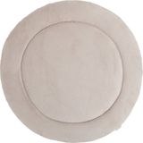 Baby's Only Gebreid boxkleed rond Cozy - Parklegger - Speelkleed - Boxmatras gemaakt van teddystof - Urban Taupe - Ø90 cm - Extra dik - Boxmatras - Tweezijdig te gebruiken