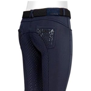 Equiline Kids Girls Full Grip Rijbroek Ariel 58 Wit