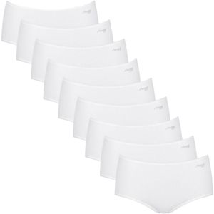 SLOGGI - Pure Comfort - Slip - Wit - 9 Pack - Mid Waist