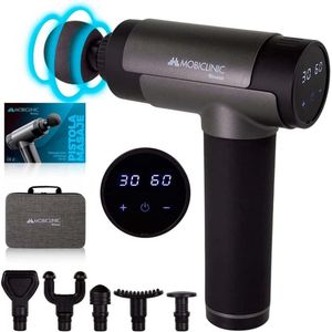 Draagbaar Massagepistool met LCD-scherm en 6 Opzetstukken - 30 Niveaus