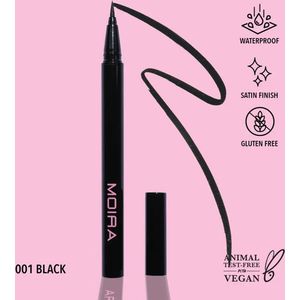 Moira Waterproof Liquid Liner Precision 001 Black
