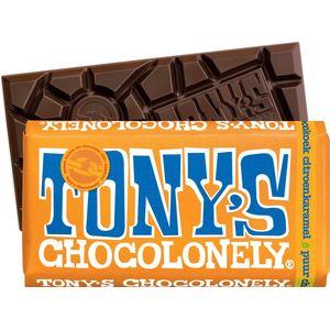 Tony's Chocolonely Puur Citroenkaramel Chocokoek Chocolade Reep - 180 gram - Vegan
