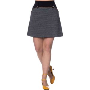 Dancing Days - BERNIE COLOUR BLOCK Rok - M - Grijs/Zwart