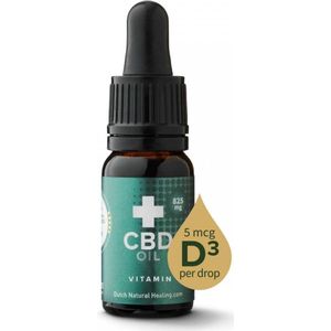 DNH - CBD olie 8% 10ML met Vitamine D3 - Full Spectrum - Rijkste in terpenen - Meest gevarieerde cannabinoïden - Beste Entourage Effect