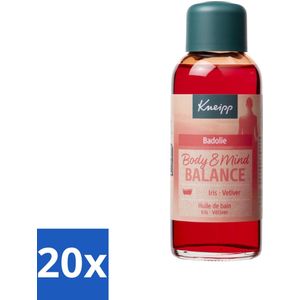 Kneipp - Badolie - Body & Mind Balance - Iris & Vetiver - 100 ml - Bulkverpakking - 20 stuks