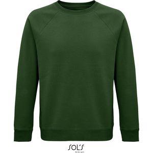 SOLS Premium Unisex Adult Space Organic Raglan Sweatshirt (Flessen Groen) L