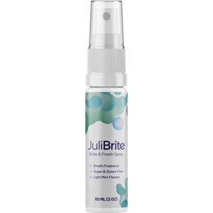 JuliBrite Mondspray - 100% Natuurlijke ingrediënten - Voor frisse adem en een lekkere smaak (60ML)